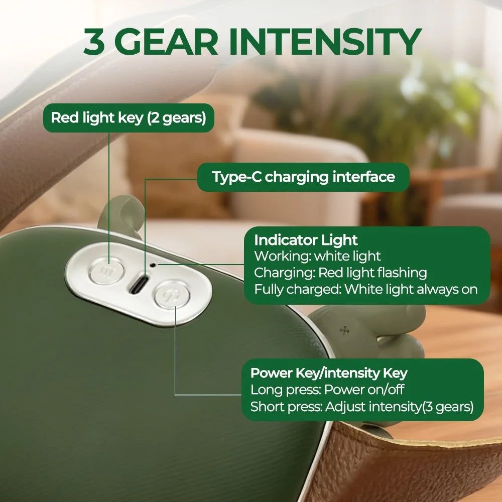 Foreverlily Wireless Neck And Shoulder Massager With 4D Kneading