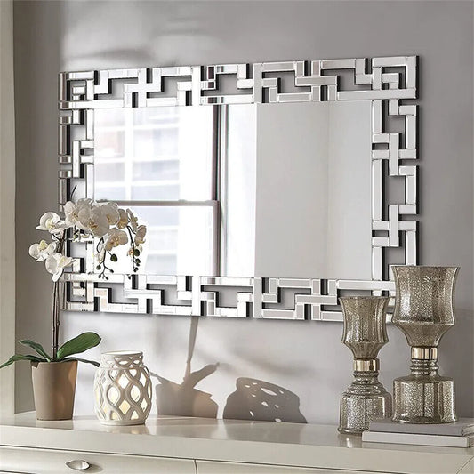 Premium Venetian Beveled Glass Wall Accent Art Mirror