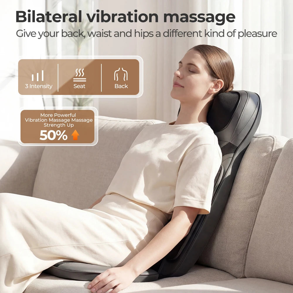HIMOUTA Shiatsu Neck And Back Massager With Heat Adjustable