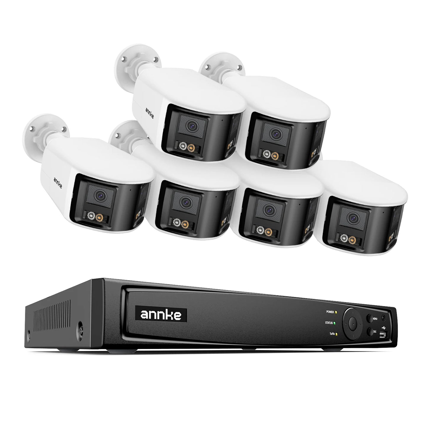 ANNKE 4K Security Camera System With 180 Degree Panoramic Lens