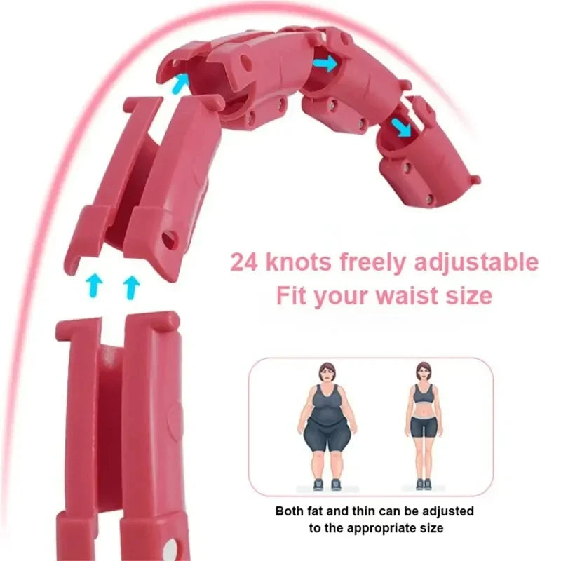 Smart Weighted Hula Hoop With 24 Detachable Links For Adults