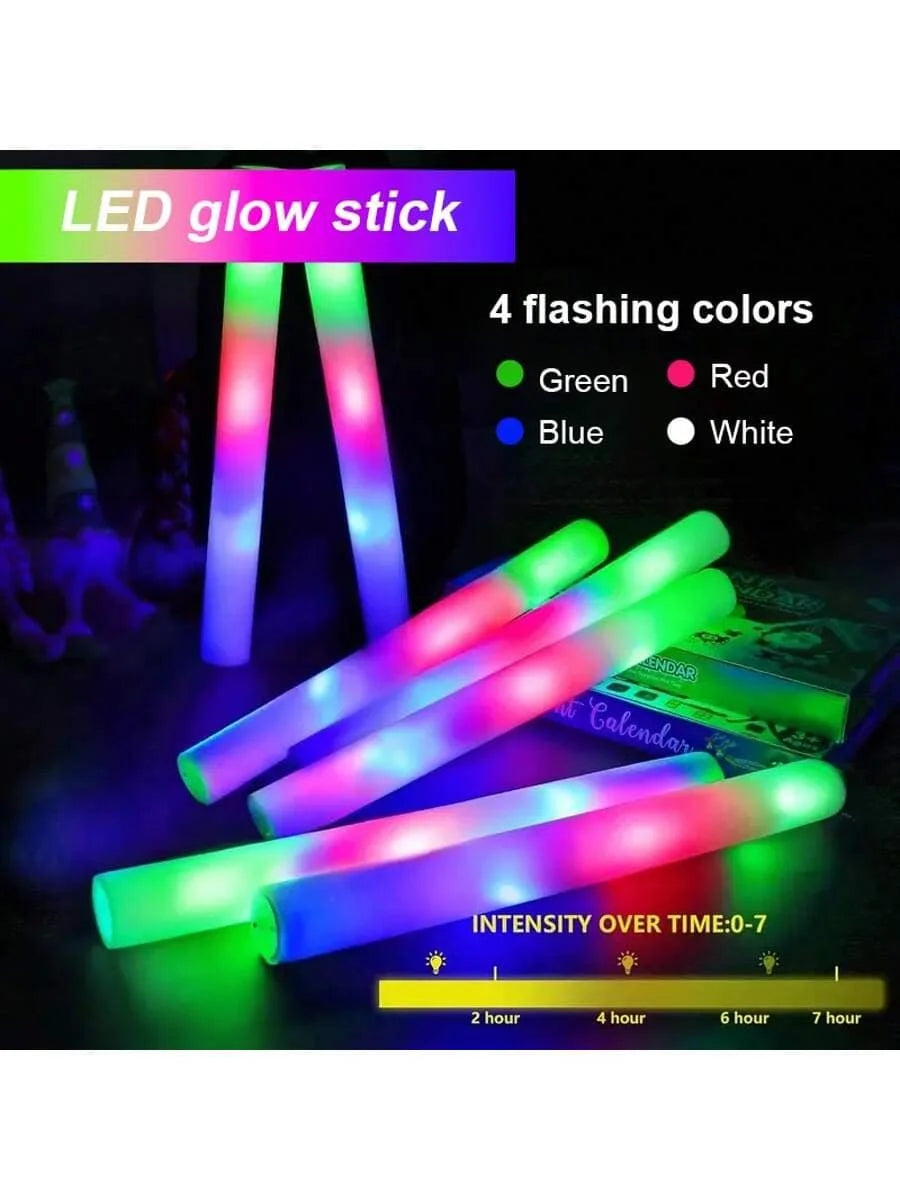 LED Foam Glow Sticks Flashing Event Party Favor Batons