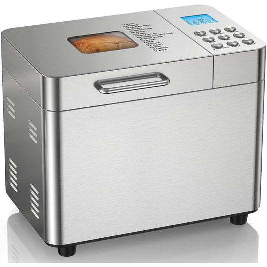 XMSJ 17-In-1 Bread Maker Automatic Stainless Steel Nonstick