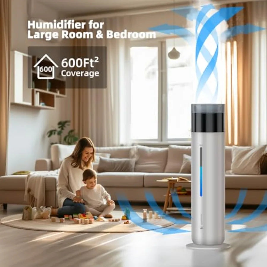 Smart Humidifier for Room Up to 600 Sq Ft Ultra Quiet Top Fill Auto Control