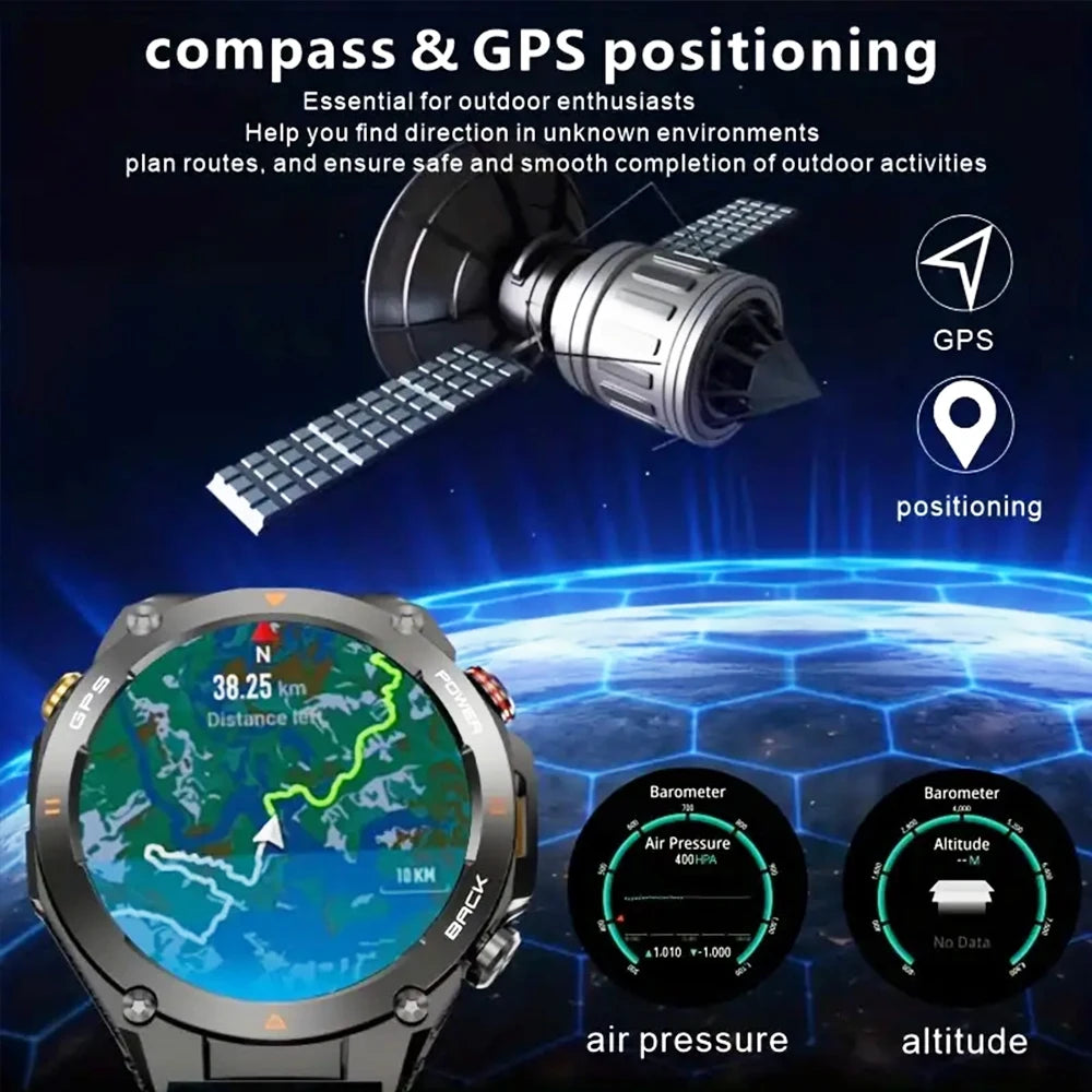 SENBONO GPS Smartwatch With Built-In GPS And Bluetooth Calling