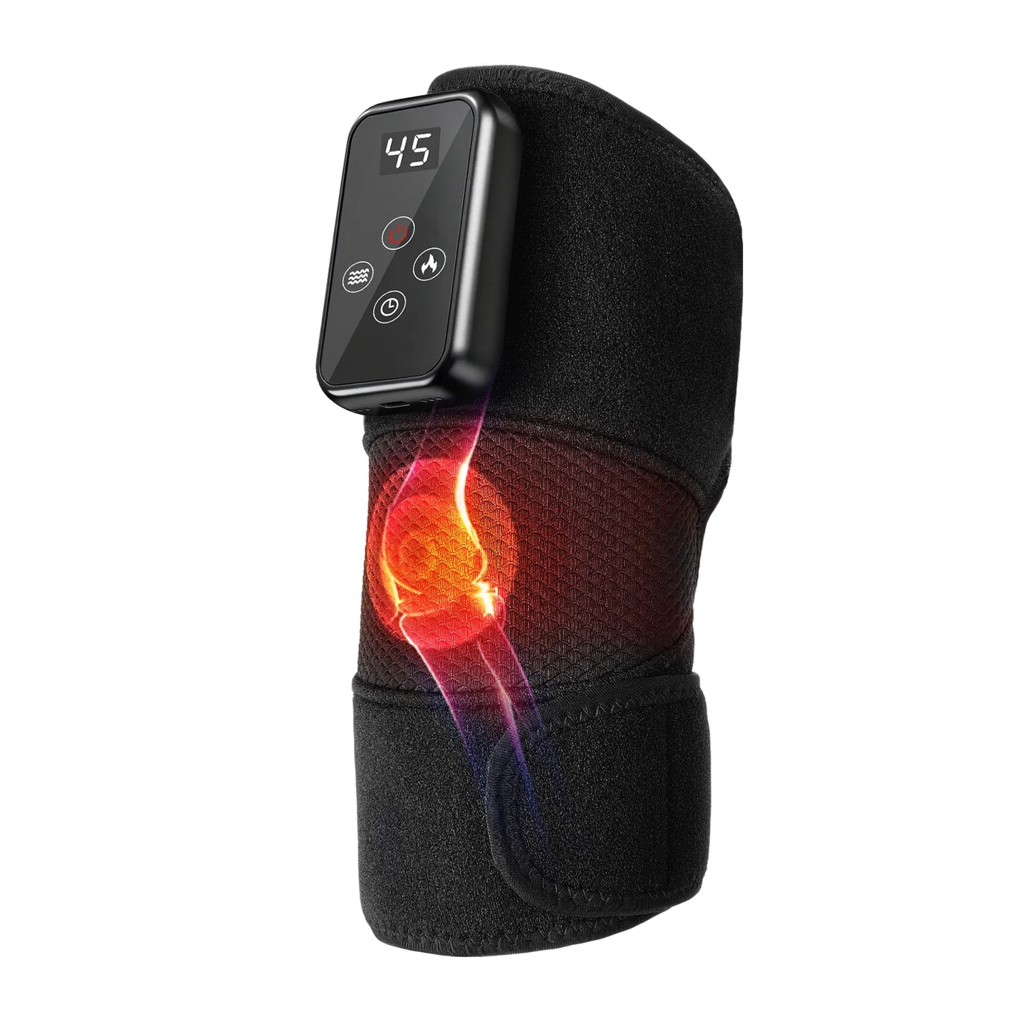 Leercon Heated Vibrating Knee And Shoulder Massager Wrap