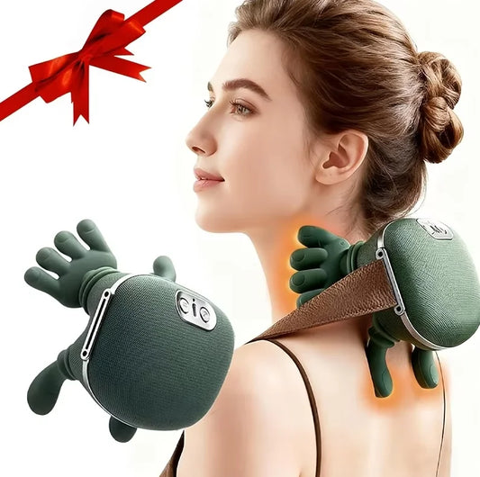 Neck And Shoulder Massager Shiatsu Pillow With Heat Wireless Portable