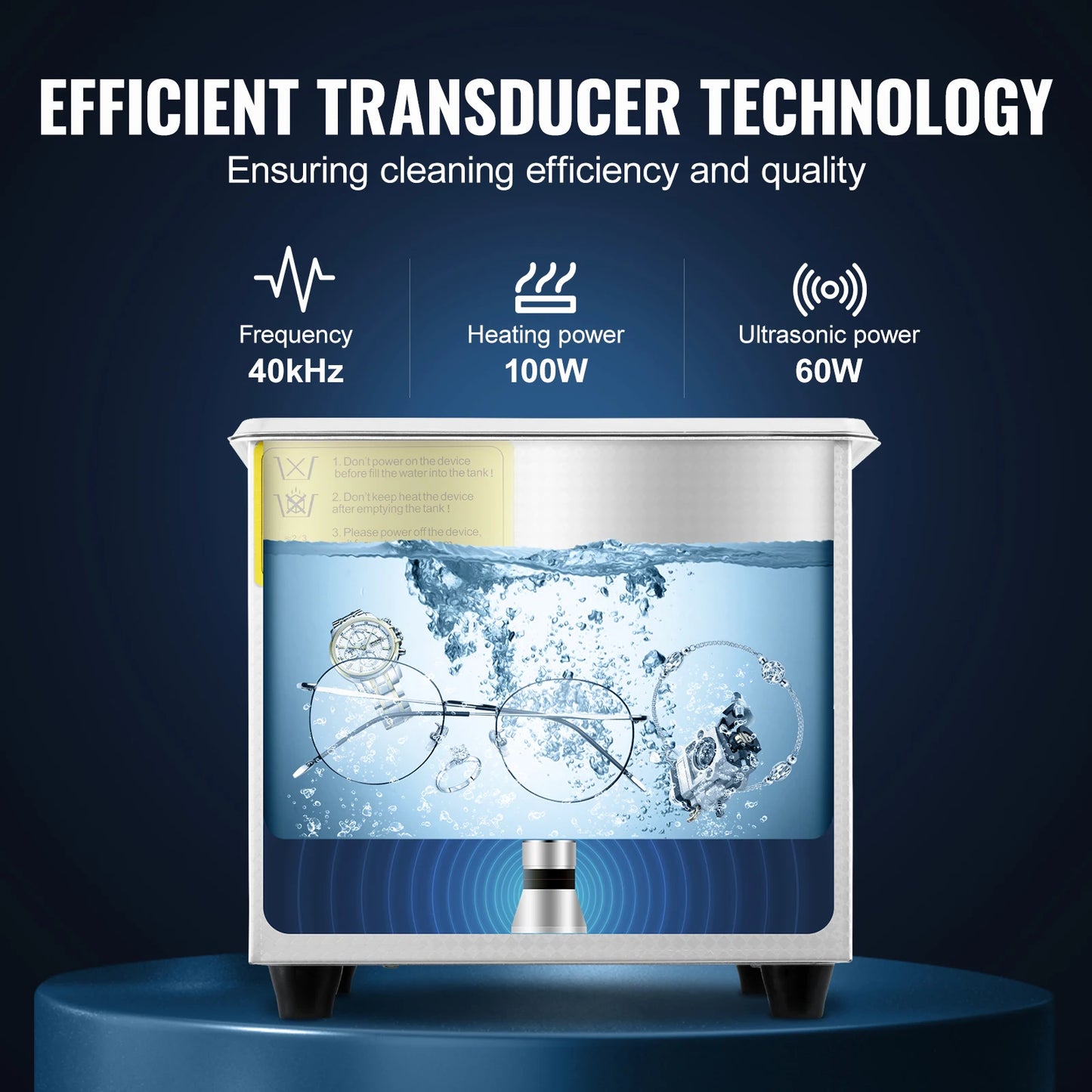 SucceBuy Ultrasonic Cleaner Portable Dishwashing With Timer