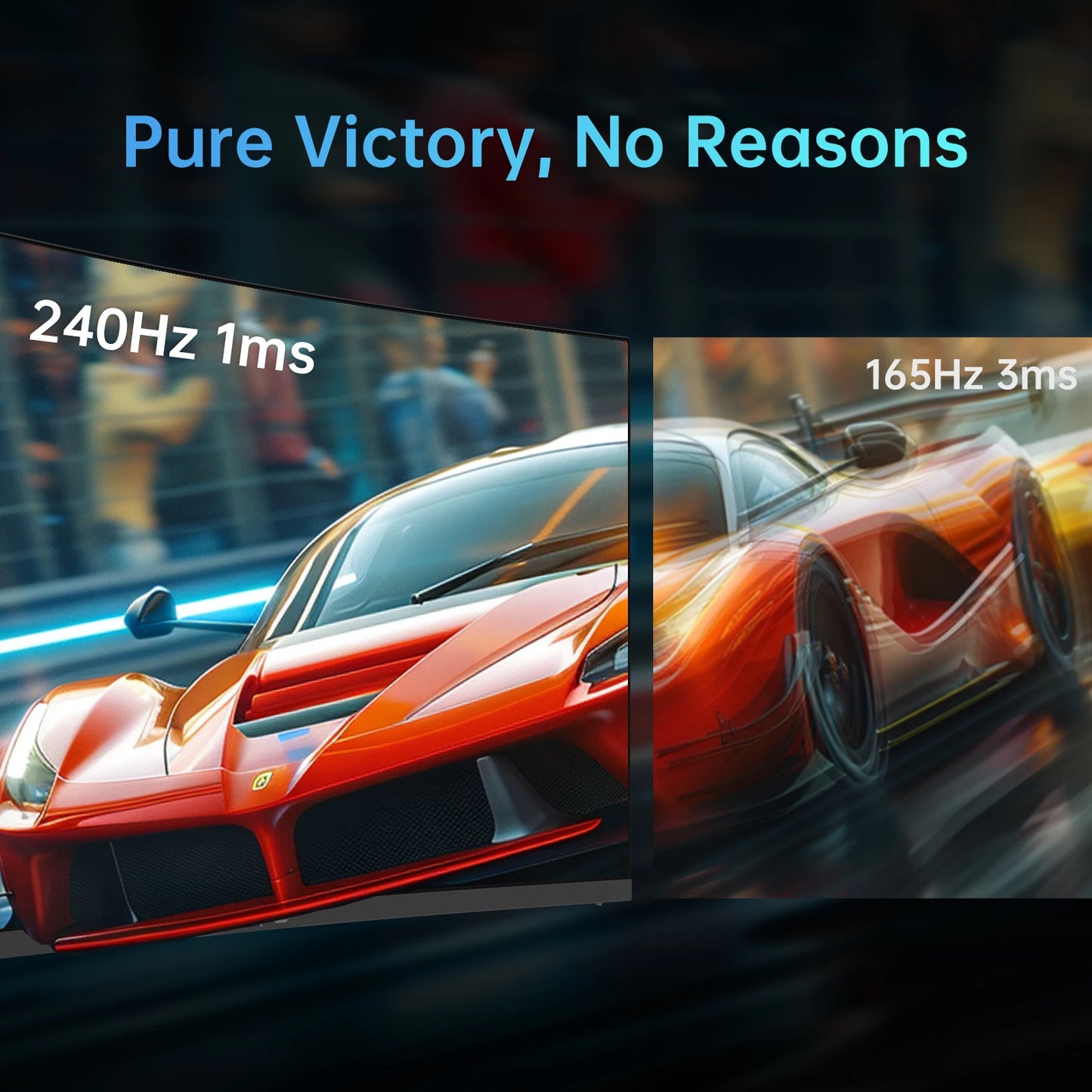 KTC 240Hz Curved Gaming Monitor HDR10 1ms FreeSync GSync
