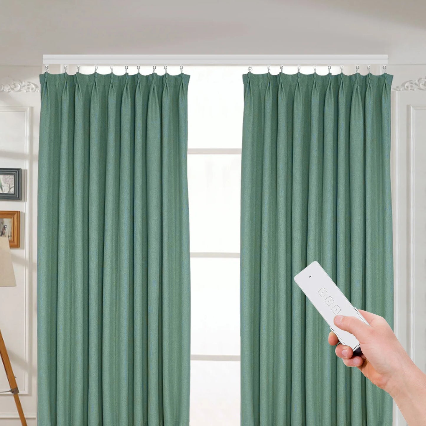 Smart Motorized Curtain Track WiFi Control App Remote