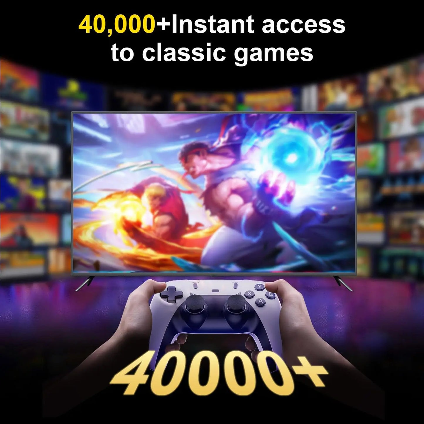 Retro Gaming Console Pro Forty Thousand Titles And 23 Emulators