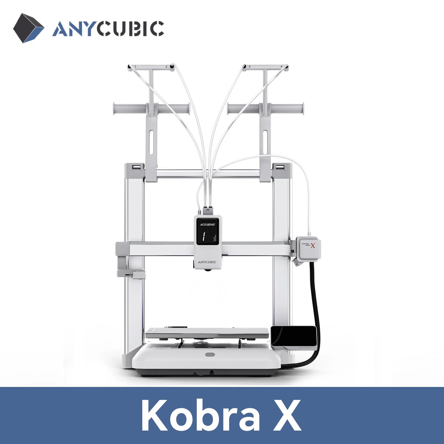 Anycubic Kobra X Multi Material FDM 3D Printer With Ai Assistance
