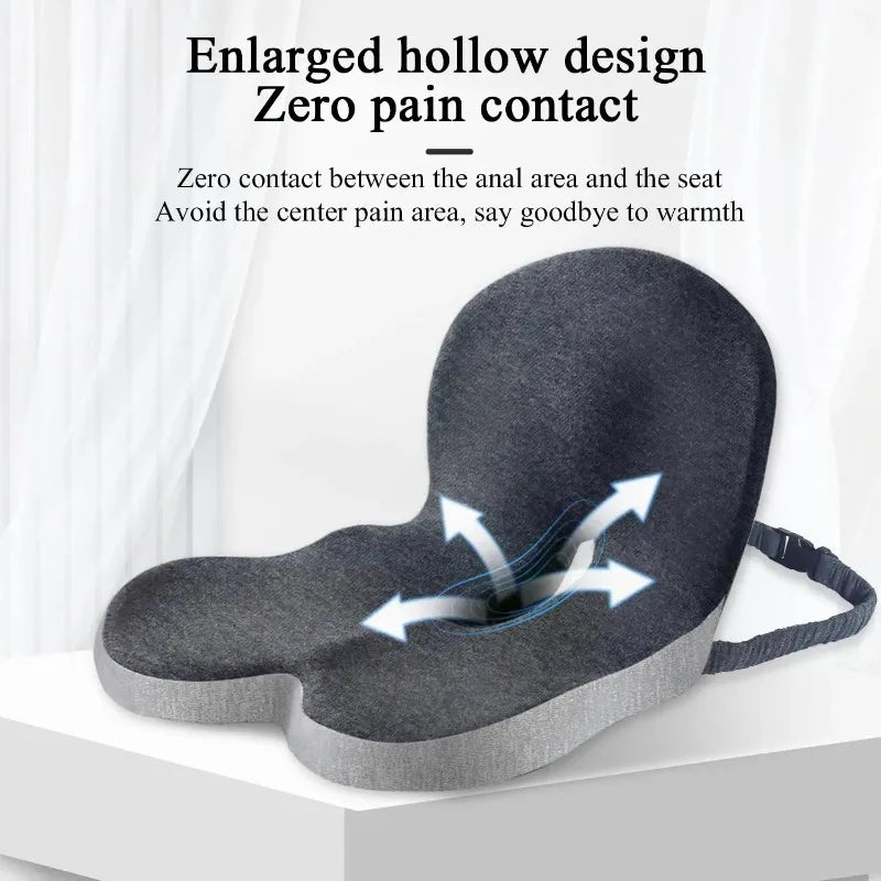 Premium L Shaped Memory Foam Seat Cushion With Lumbar Support
