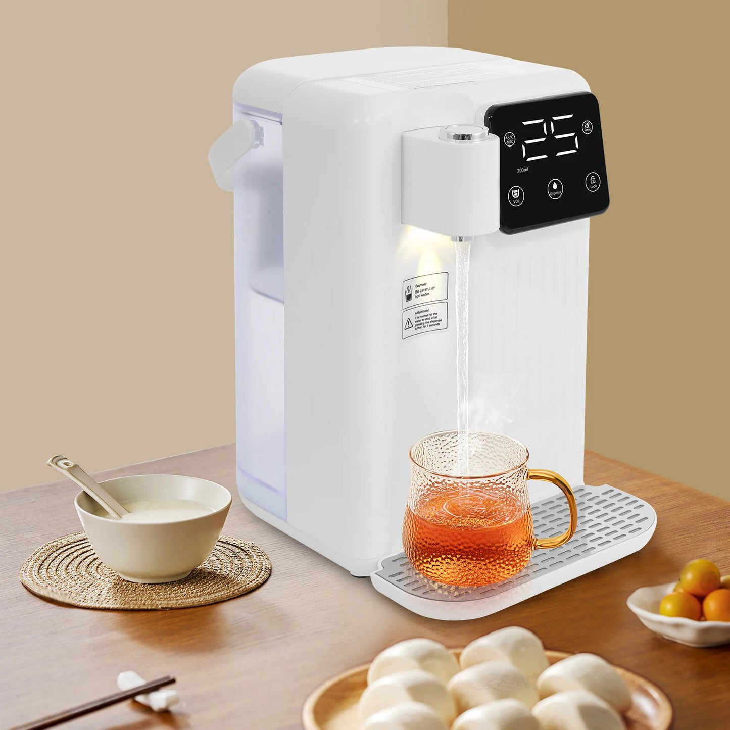 3L Instant Hot Water Dispenser With LED Panel Temperature Adjustable