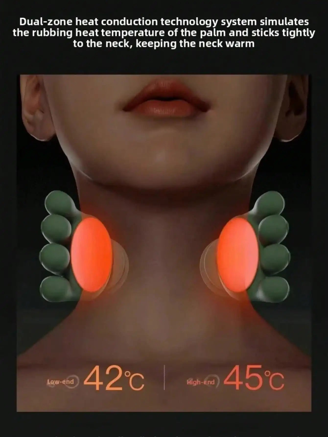 4D Shiatsu Neck And Shoulder Massager With Heat And Wireless