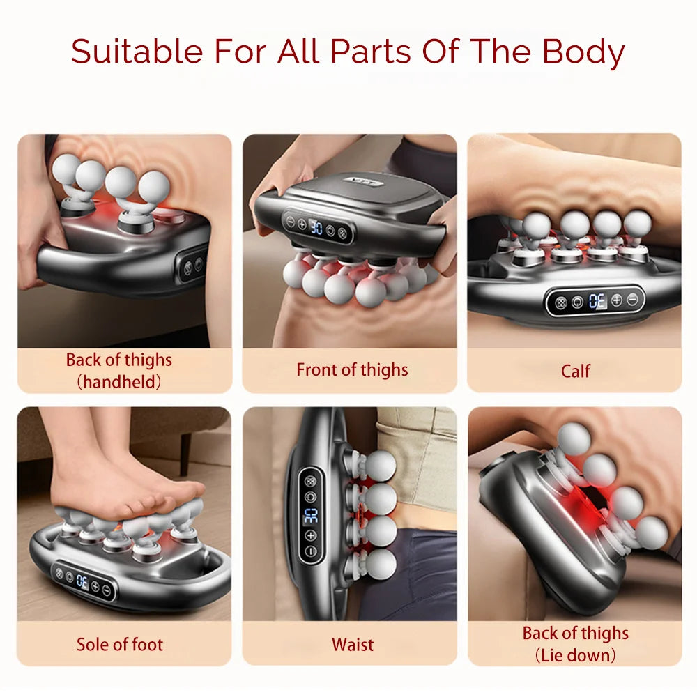 Foreverlily 16-Head Fascia Gun High Frequency Body Massage Massager