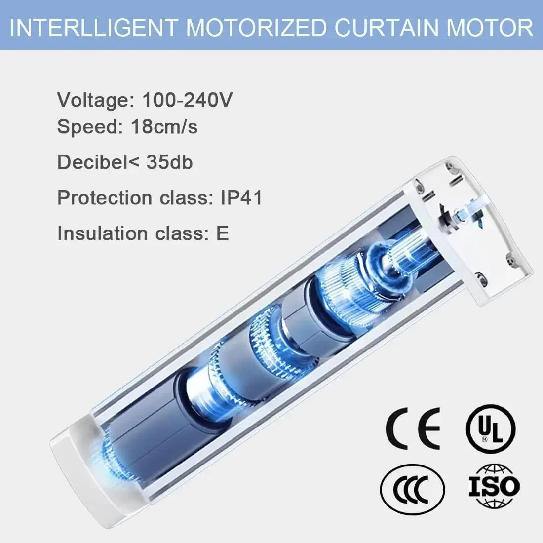 Celling Smart Curtains System Electric Track With Remote Control
