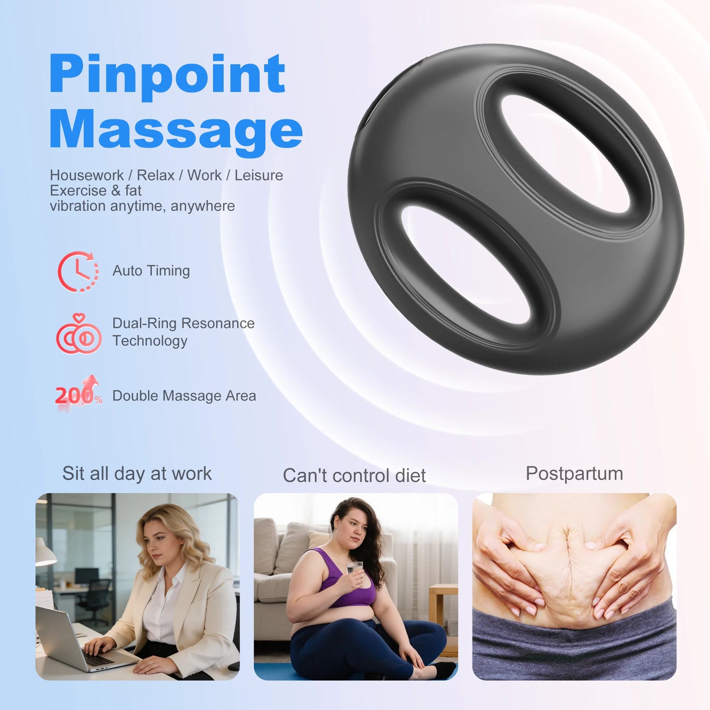 Leercon Portable Fascia Ring Massager For Deep Muscle Relief