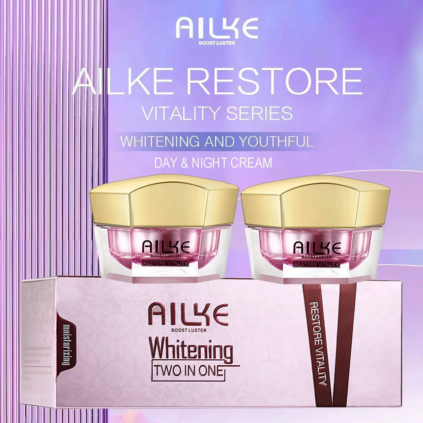 AILKE Lightening Anti-Wrinkle Face Cream With Hyaluronic Acid