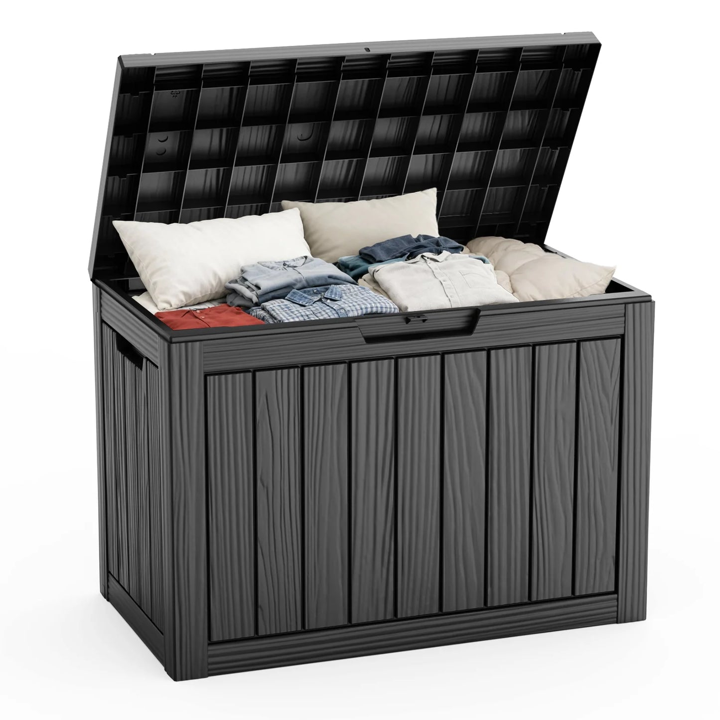 Lockable Outdoor Resin Deck Storage Box For Patio Use