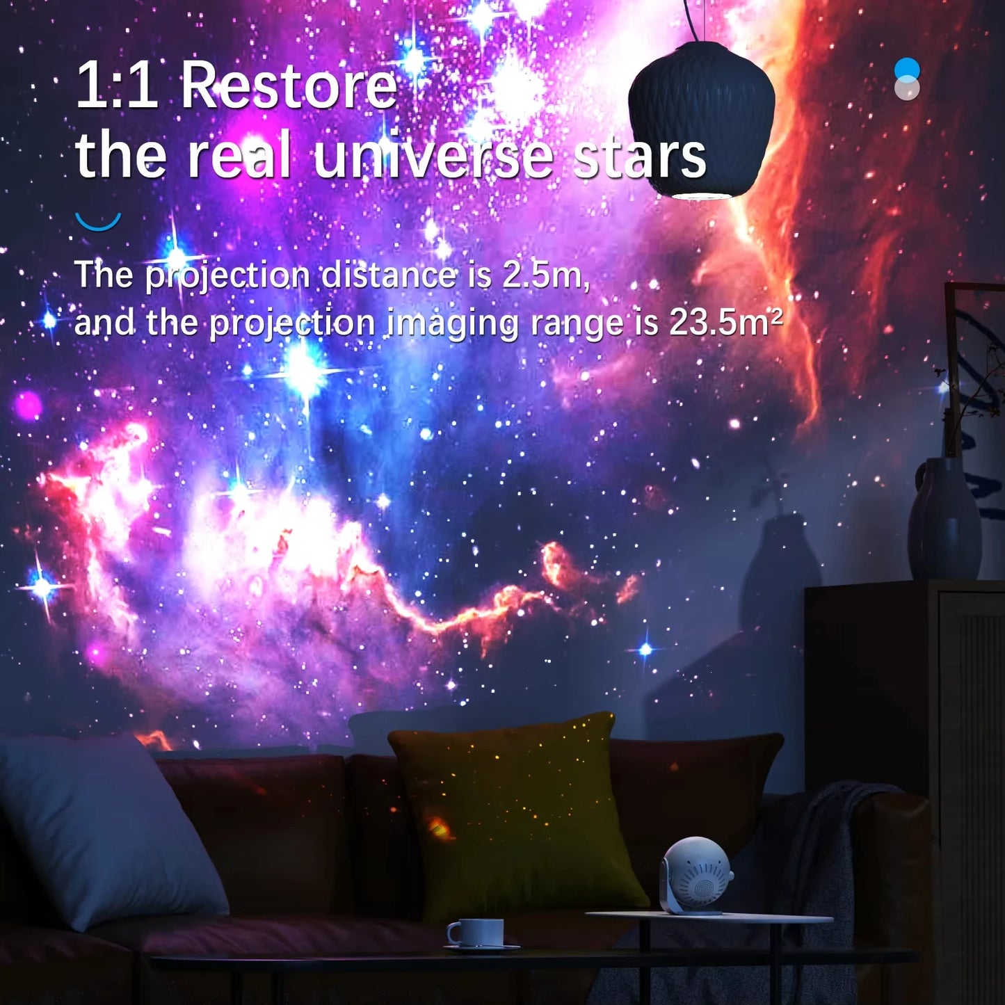 AUSYLE Galaxy Projector Star Projector Night Light For Home Decor