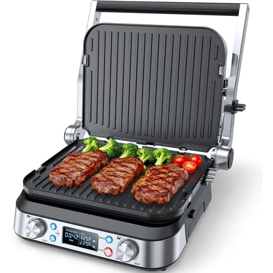 XMSJ 6 In 1 Griddle And Indoor Grill Smokeless Pancake