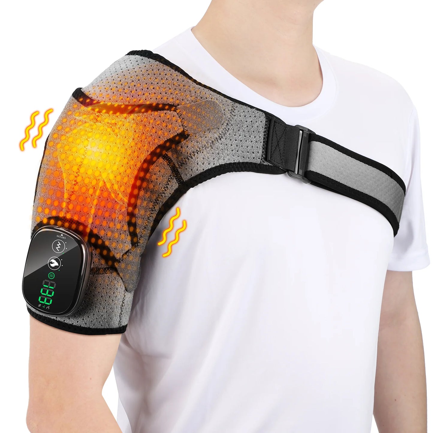 Pastsky Electric Shoulder Heating Pad Vibration Massager