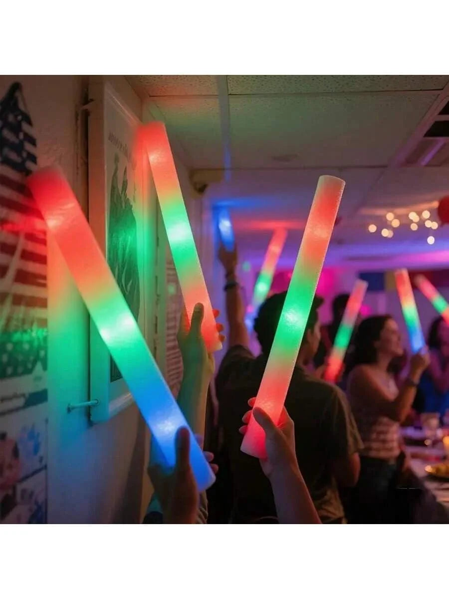 LED Foam Glow Sticks Flashing Event Party Favor Batons