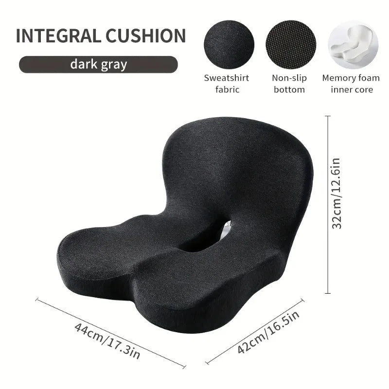 Premium L Shaped Memory Foam Seat Cushion With Lumbar Support