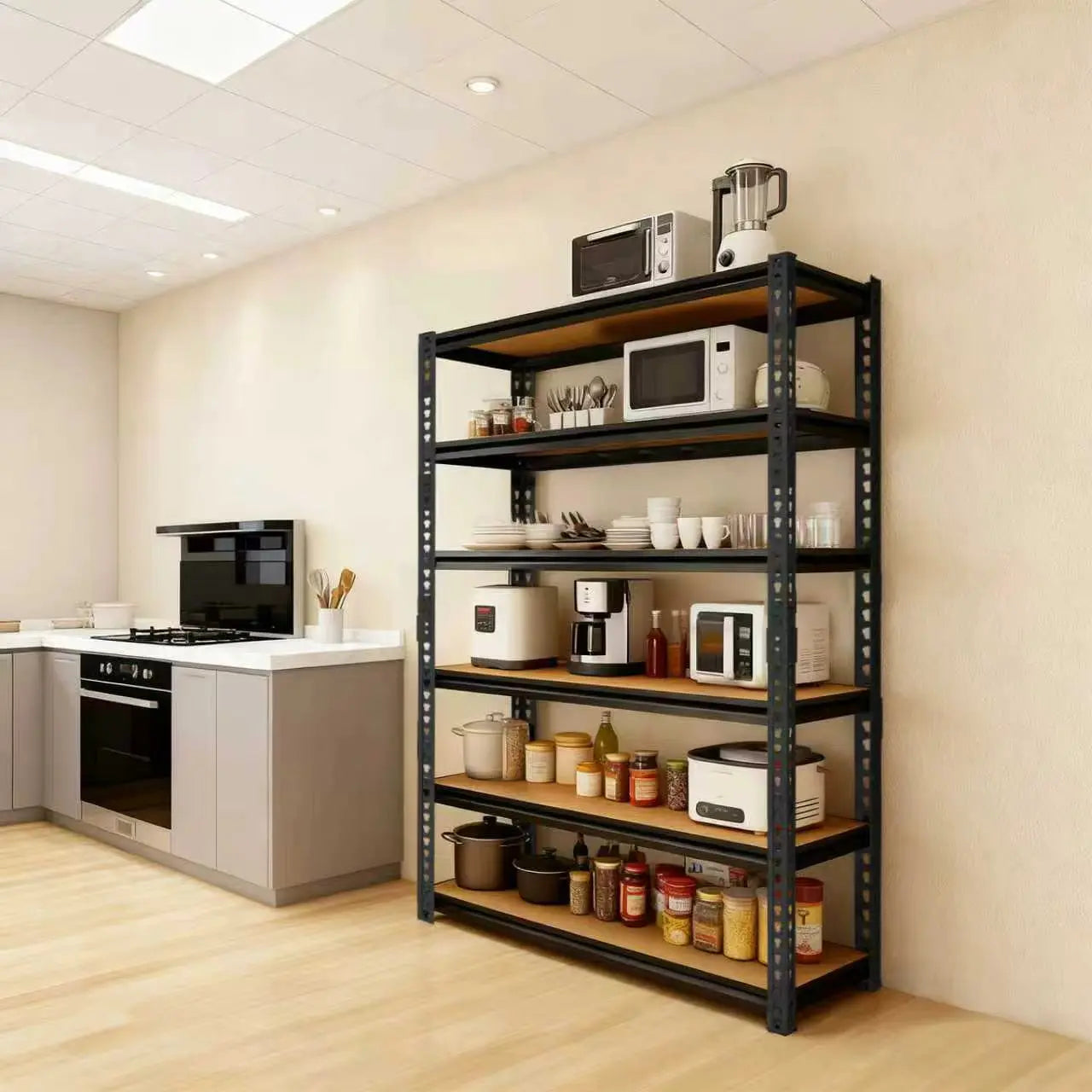 Sturdy Metal Storage Rack System Extra Wide Garage Shelving Adjustable