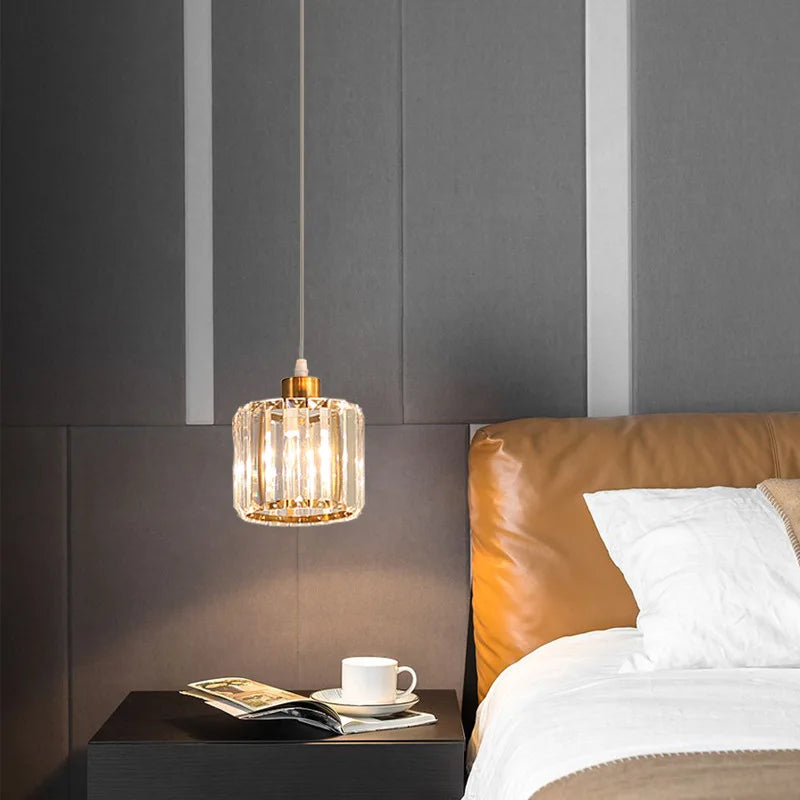 VETRULUS Modern Crystal Ceiling Lamp Minimalist Chandelier