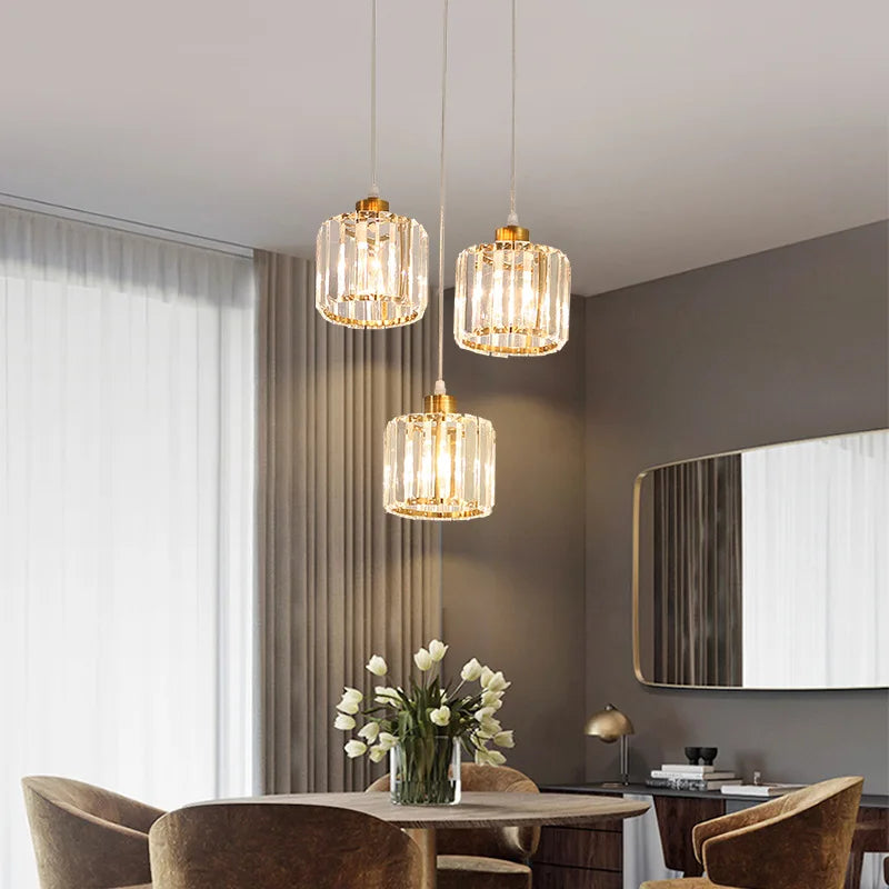 VETRULUS Modern Crystal Ceiling Lamp Minimalist Chandelier