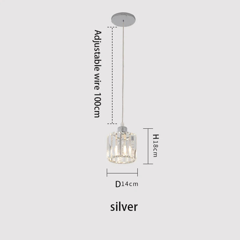 VETRULUS Modern Crystal Ceiling Lamp Minimalist Chandelier